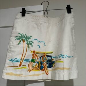 J. Crew Malibu Scenic Surf Skirt size 2